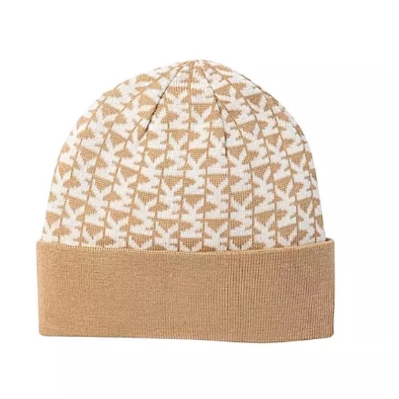 Michael Kors Vertical Logo Beanie Hat H5, H6 - Picture 2 of 3